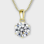 Moissanite Stud Necklace