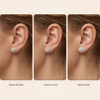 Halo Moissanite Earrings