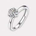 Moissanite Stud Rings