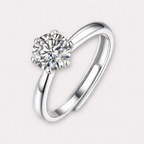 Moissanite Stud Rings
