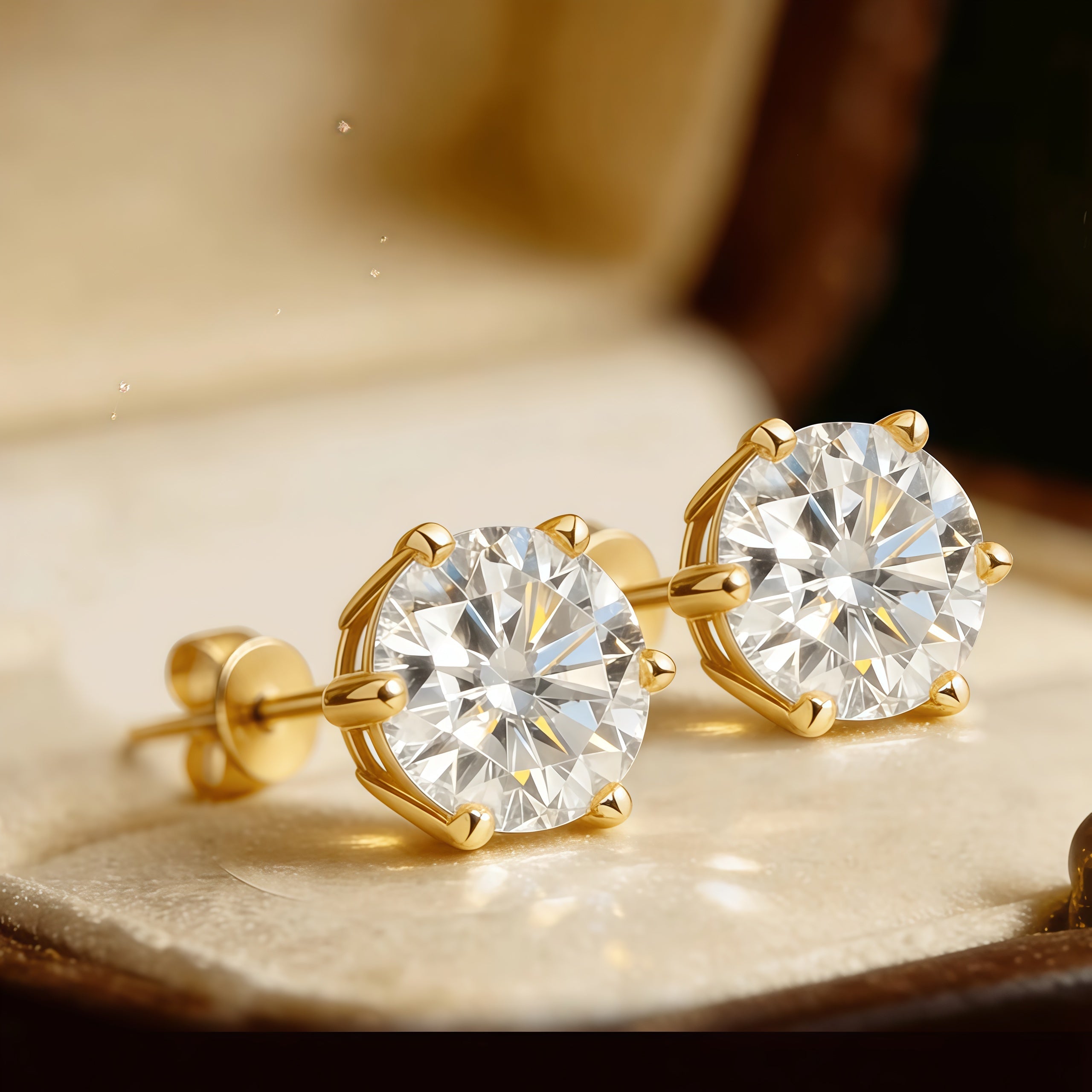 Moissanite Stud Earrings